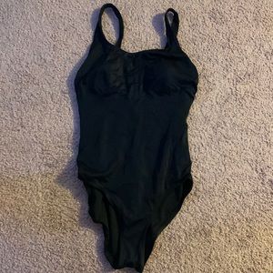 Black one piece swimsuit